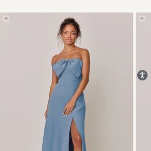 Revelry - Monroe Chiffon Dress - French Blue